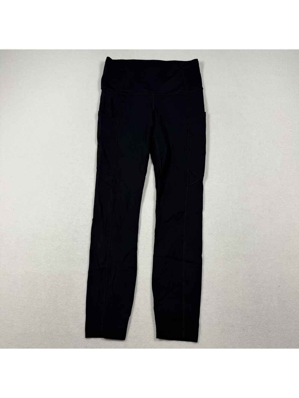 Lululemon Fast Free 7/8 Tight II 23" Black Size 4 Nulux W5BXQS EUC